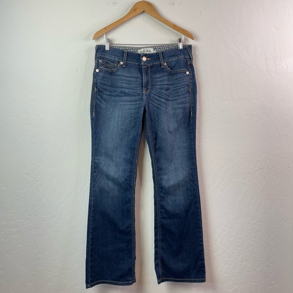 Ariat Women’s R.E.A.L Rosa Dark Wash Mid-Rise Bootcut Jeans Size 31 Regular - Picture 2 of 16